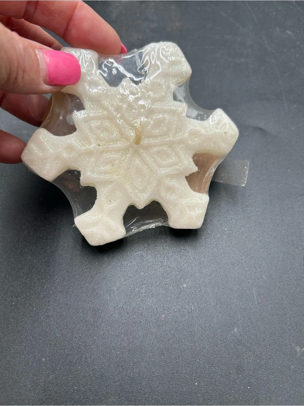 Christmas candle snowflake, Christmas decor